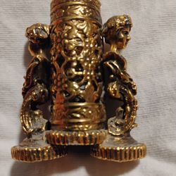 Gold Filigree Lipstick /Perfume Holder