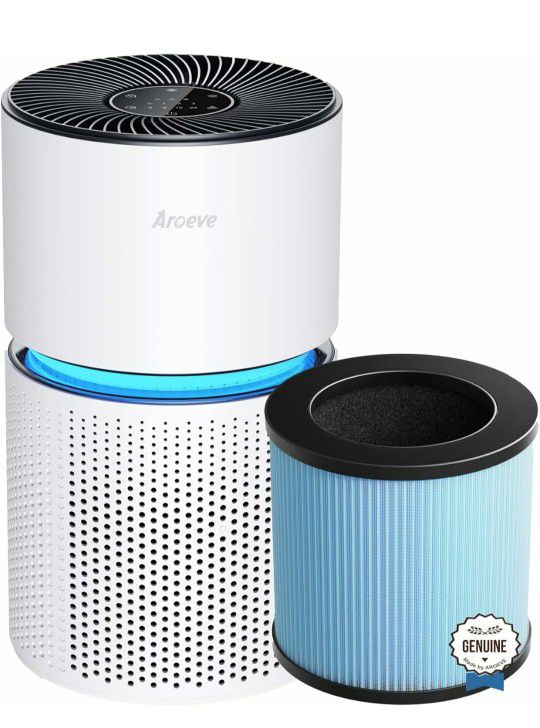 Air Purifiers for Large Room with Two H13 HEPA Air Filter(One Basic Version & One Standard Version) Remove 99.97% of Dust 