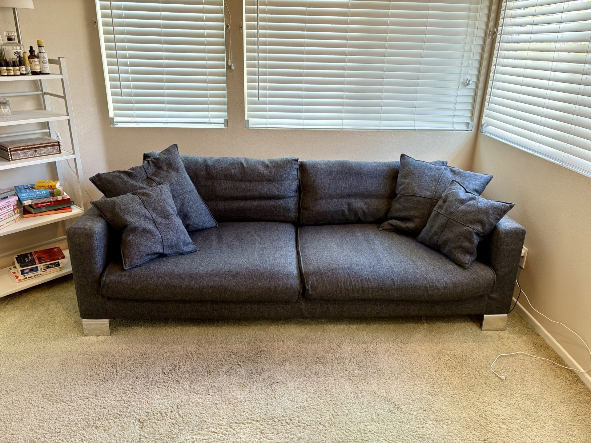 Dark grey sofa ($50)