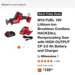 Used Sawzall One Handed 