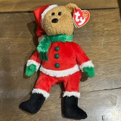 Ty Beanie Baby Santa Bear • Kringle• Holiday Plush w/ Tag