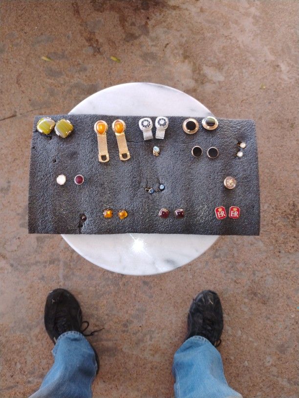 10 PAIR Of CUSTOM GEMSTONE S CUFFLINKS