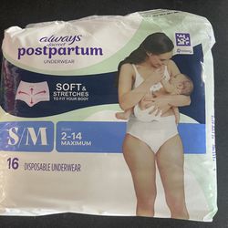 Always Postpartum Underwear S/M