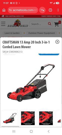 good shape. It is a 20" corded mulching  lawnmower