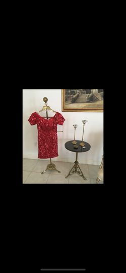 Dress Red and Pink   2 Bestido Rojo Rosado Lentejuelas  Pillows