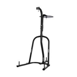 2 Station Dual Heavy Duty Powder Coated Steel Heavy and Speed Bag Stand