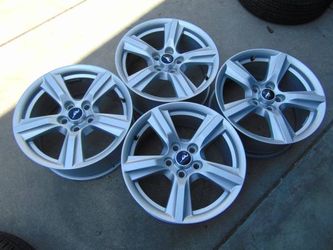 4 Used Silver 17X7.5 OEM Ford Mustang Rims with TPMS #10027 5X114.3