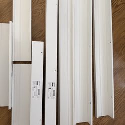 8 White picture ledges IKEA 