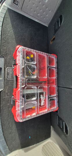 Milwaukee pack out box with goodies