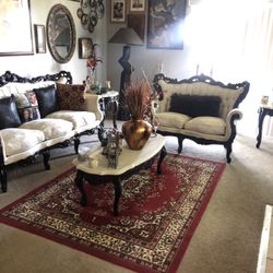 3 Piece Sofa Set, Coffee Table, And End Tables