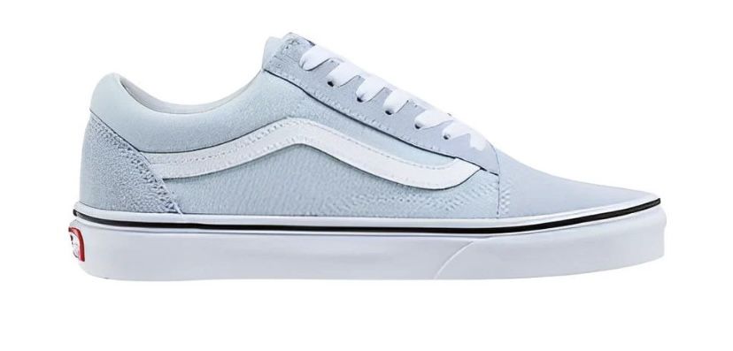 Old Skool Baby Blue Vans 