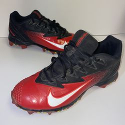 Pre-owned-Nike Fastflex Vapor Rubber Cleats Red Black Mens Size 8 US for Sale in Columbus, OH OfferUp