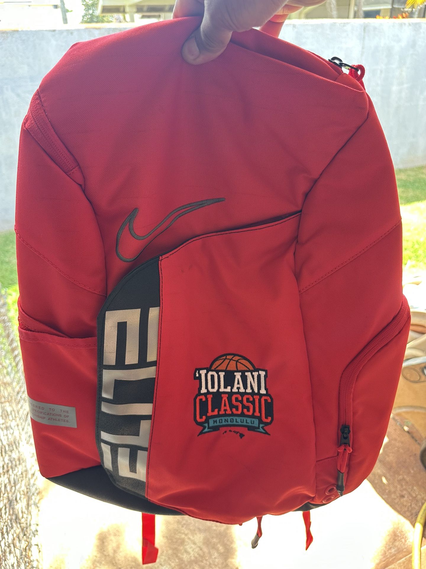 Nike Elite Pro Basketball Backpack Bag Hawaii Exclusive RARE Iolani Classic