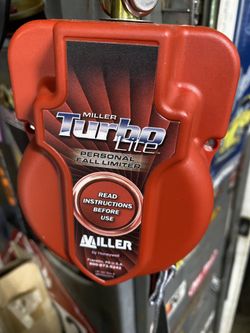 Miller turbo light personal fall limiter brand new never been used