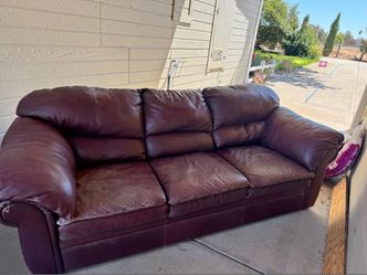 Beautiful burgundy sofa couch