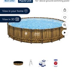 Coleman 22ft Power Steel Pool