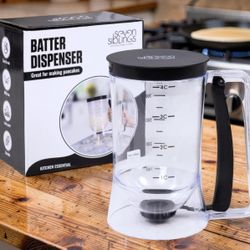 Batter Dispenser with Squeeze Handle - Pancake Batter Dispenser, Pancake Dispenser for Better, Cupcake Batter Dispenser, Pancake Pourer Dispenser, Pan