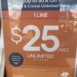 bring your own device & get $25 unlimited monthly service