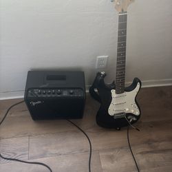 Fender Electric Guitar and Amp