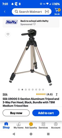 Slik U9000 3-Section Aluminum Tripod