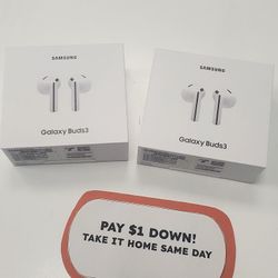 Samsung Galaxy Buds 3 Bluetooth Earbuds New - Pay $5 DOWN AVAILABLE - NO CREDIT NEEDED
