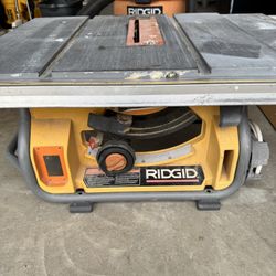 Ridgid 10” Table Saw