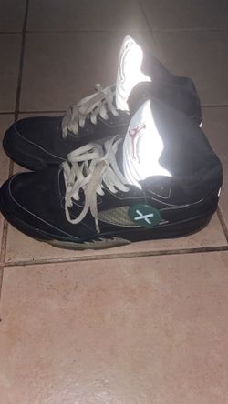 Jordan 5 Metallic 9.5 Reflective Tongue