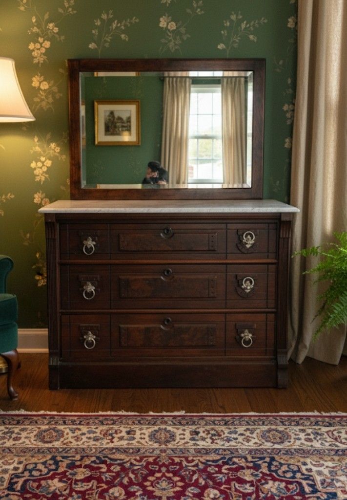 Dresser With Marble Top