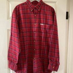 Chaps Ralph Lauren Flannel Long Sleeves Shirt . Men Size M