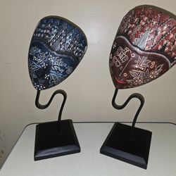 Batik Indonesian Wood Mask