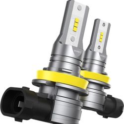 H11/H8/H9 LED Bulbs, 300% Brighter 6500K Cool White LED  Light, IP67 Waterproof