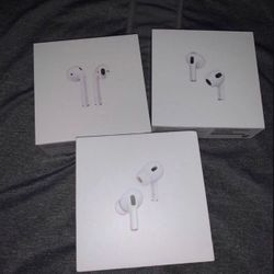 Apple AirPods Pro 2nd Gen $230 Or AirPods 4 $130 Or AirPods 2nd Generation $150 All Are New Unopened Sealed From Apple Store 100% Authentic 