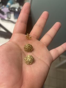 Nugget Earrings For Sale Real Gold!