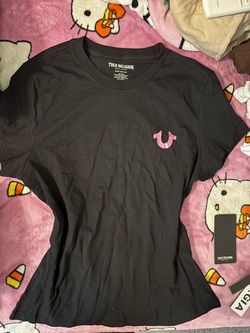 brand new hot pink true religion t shirt