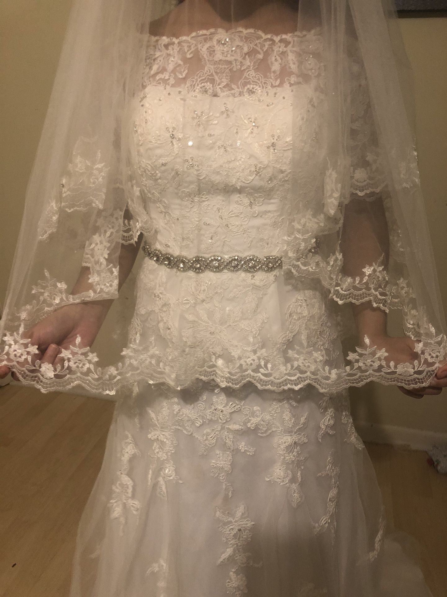 Wedding dress David’s bridal