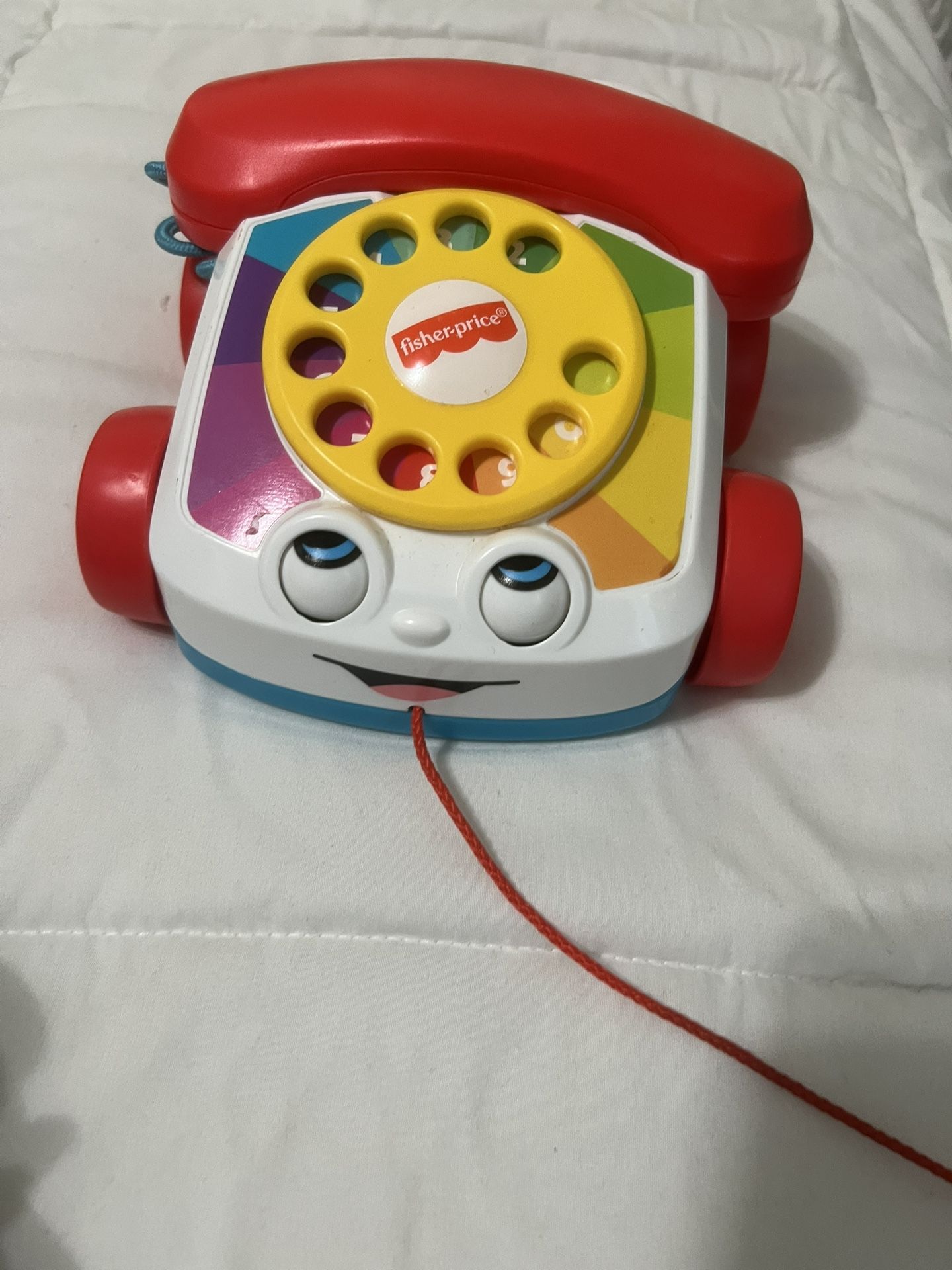 Fisher Price Pull Along Chatter Telephone Retro Toy Mattel Phone