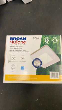 Broan NuTone BEL6 Exhaust Fan with LED Light