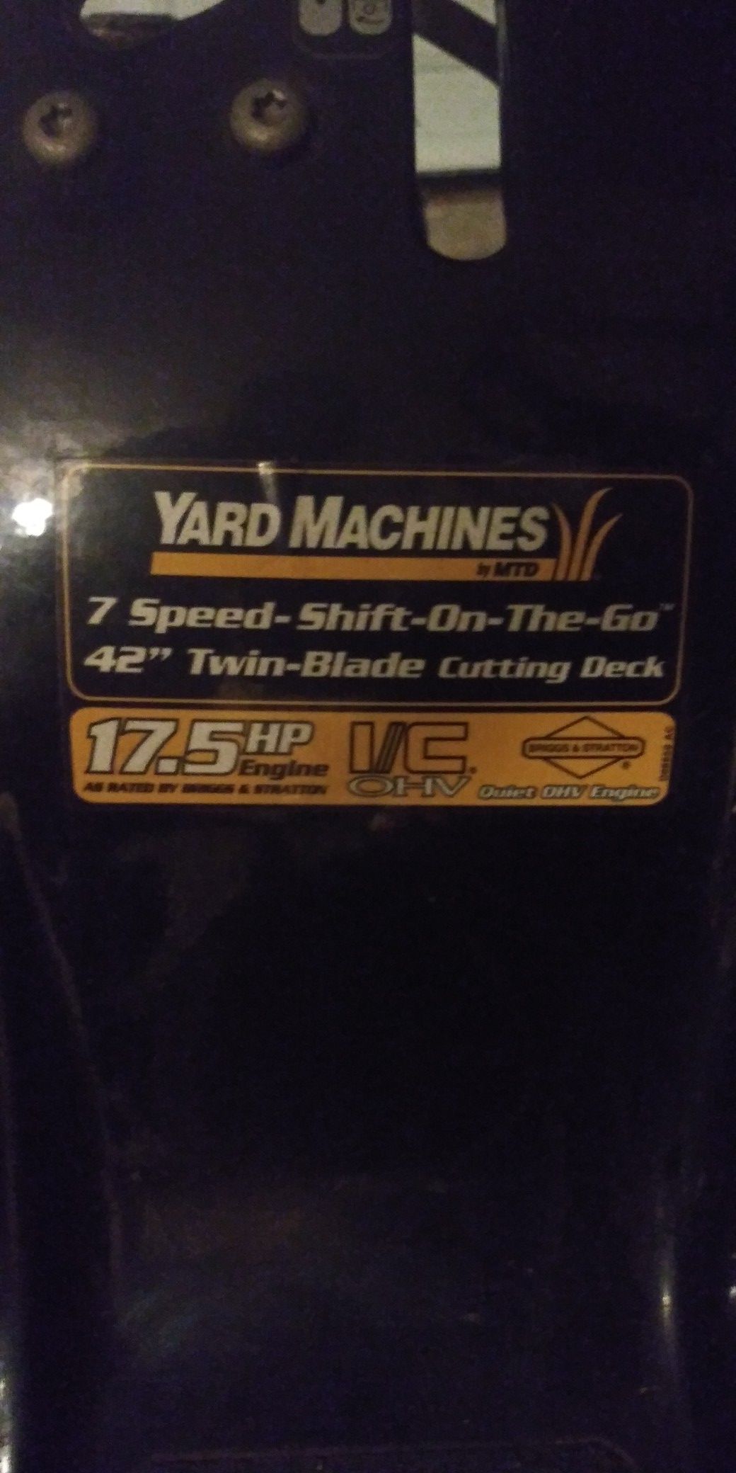 Yard Machine 7 Speed Shift On The Go Manual