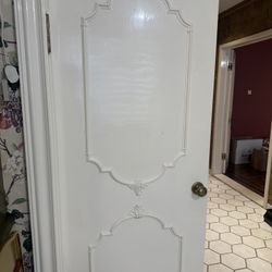 Many interior solid wood doors with decorative molding 