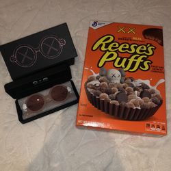 KAWS Sons + Daughters Eyewear Sunglasses Kids Limited Edition In Hand Pink X X FREE REESE’S PUFFS CEREAL