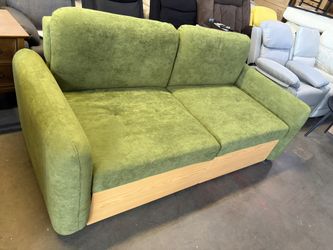 Queen size Pull Out Couch, Convertible Sofa Bed with Reclining Backrest, 2 In 1 Sofa Bed Couch ,For Living Room Office,Green