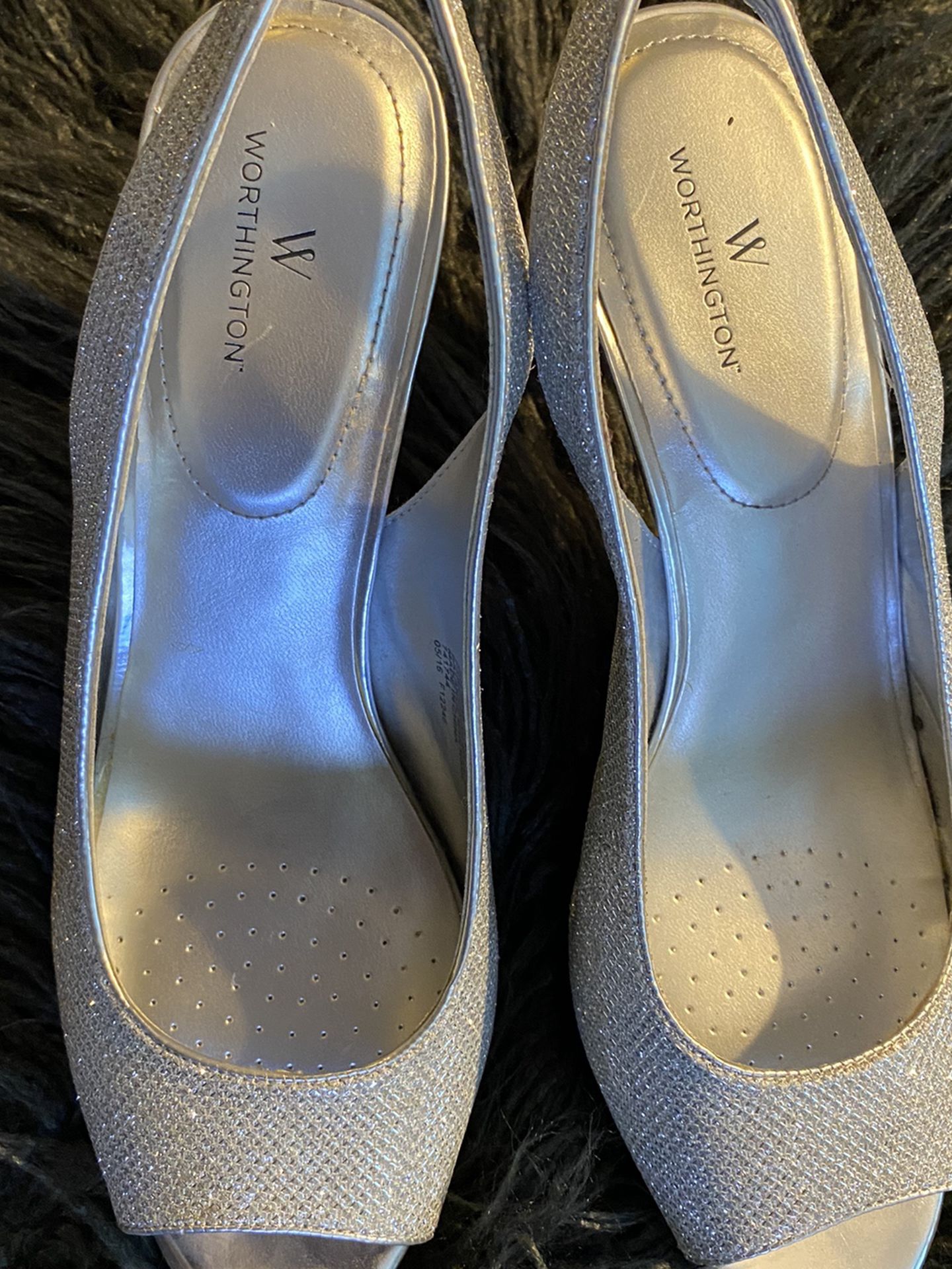 Silver Heels Size 9.5