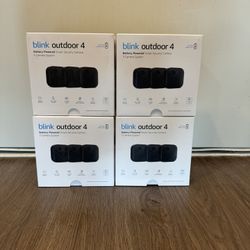 blink outdoor 4 brand new and sealed 3 pack security cameras