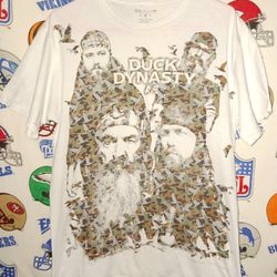 2013 Duck Dynasty Camo Camouflage A&E TV Television Show Promo Tee Shirt 