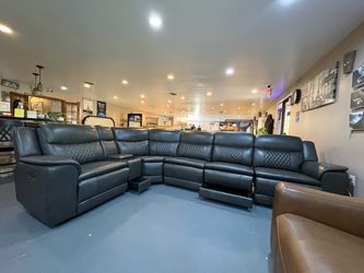 New Power Leather Sectional
