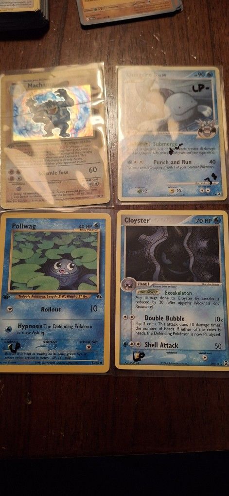 Pokemon Cards 1st edition Machamp Holo And Some Other Cards 