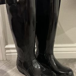 Hunter Black Women's Rain Boots 