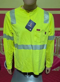 LAPCO FR HIGH-VISIBILITY WRK SHIRT AVAILABLE IN SMALL & 2XL