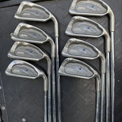 Ping isi-K blue dot 🔵 irons 3-PW golf clubs JZ stiff flex shafts Matching aerial numbers RH