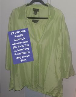 3X VINTAGE KAREN ARNOLD Silk top